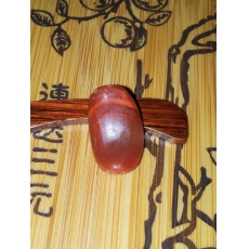琪玉商城南红柿子红带冰种龙纹手牌4克，特价680元！