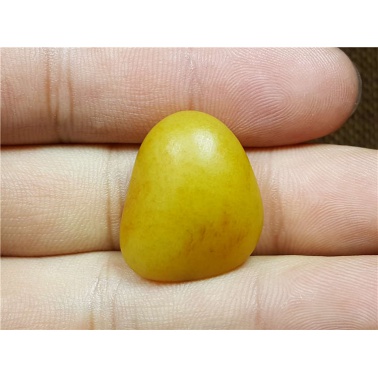 琪玉商城和田玉精品鸡油黄沁手链玩料8.6克