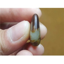 琪玉商城和田玉聚黑皮白玉籽料3.7克，玉友已结缘0506！