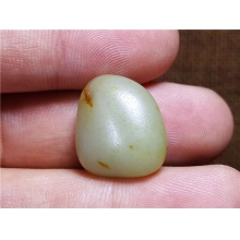 琪玉商城和田玉细腻完整一口气青白玉手链籽料5克