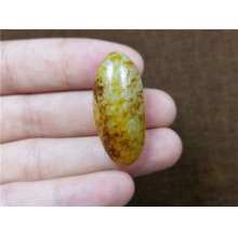 琪玉商城和田玉细腻金黄皮白玉籽料8.7克