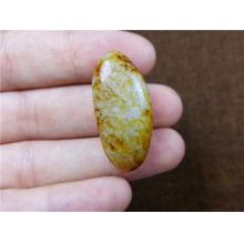 琪玉商城和田玉细腻金黄皮白玉籽料8.7克