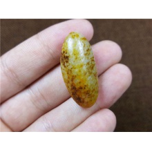 琪玉商城和田玉细腻金黄皮白玉籽料8.7克