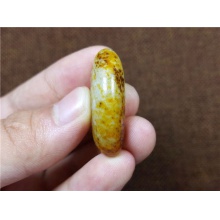 琪玉商城和田玉细腻金黄皮白玉籽料8.7克