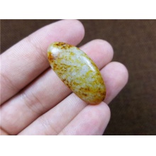 琪玉商城和田玉细腻金黄皮白玉籽料8.7克
