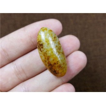 琪玉商城和田玉细腻金黄皮白玉籽料8.7克