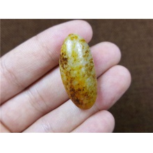 琪玉商城和田玉细腻金黄皮白玉籽料8.7克