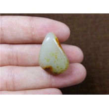 琪玉商城和田玉细腻金黄皮青白玉手链籽料7.8克