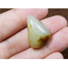 琪玉商城和田玉细腻金黄皮青白玉手链籽料7.8克