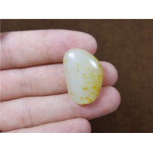 琪玉商城和田玉细腻油润撒金皮白玉手链籽料5.7克