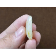 琪玉商城和田玉细腻油润撒金皮白玉手链籽料5.7克