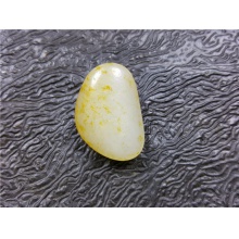 琪玉商城和田玉细腻油润撒金皮白玉手链籽料5.7克