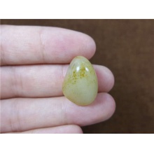 琪玉商城和田玉细腻老熟撒金皮白玉手链籽料6克