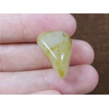 琪玉商城和田玉细腻老熟撒金皮白玉手链籽料6克