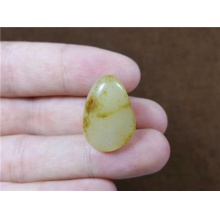 琪玉商城和田玉细腻老熟撒金皮白玉手链籽料6克