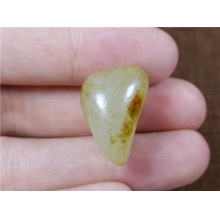 琪玉商城和田玉细腻老熟撒金皮白玉手链籽料6克