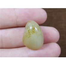 琪玉商城和田玉细腻老熟撒金皮白玉手链籽料6克