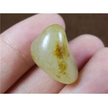 琪玉商城和田玉细腻老熟撒金皮白玉手链籽料6克