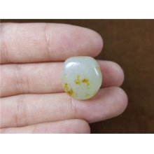 琪玉商城和田玉细腻油润饱满黄皮白玉手链籽料5克