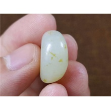 琪玉商城和田玉细腻油润饱满黄皮白玉手链籽料5克