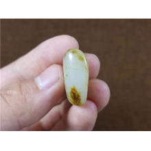 琪玉商城和田玉细腻老熟秋梨皮白玉手链籽料5.4克，已配4206手链！