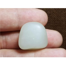 琪玉商城和田玉细腻油润完整饱满白玉手链籽料8.6克