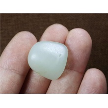 琪玉商城和田玉细腻油润完整饱满白玉手链籽料8.6克
