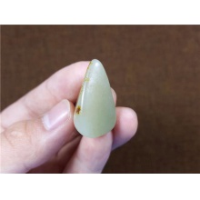 琪玉商城和田玉枣红皮青白玉籽料11.9克