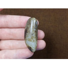 琪玉商城和田玉细腻黑皮籽料14.7克