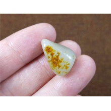 琪玉商城和田玉细腻油润双面天地枣红皮白玉手链籽料4.8克