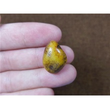 琪玉商城和田玉细腻油润鸡油黄沁籽料5.2克