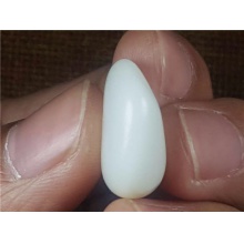 琪玉商城和田玉细腻油润完整饱满白玉籽料5.6克