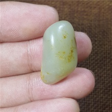 琪玉商城和田玉细腻油润青白玉手链籽料9.7克