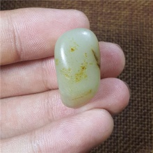 琪玉商城和田玉细腻油润青白玉手链籽料9.7克