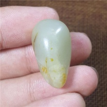 琪玉商城和田玉细腻油润青白玉手链籽料9.7克