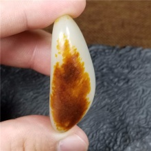 琪玉商城和田玉细腻油润双面天地枣红皮籽料31.8克，重器询价！