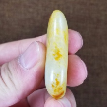 琪玉商城和田玉细腻油润撒金皮白玉籽料23.7克