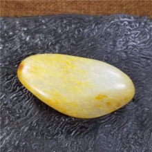 琪玉商城和田玉细腻油润撒金皮白玉籽料23.7克