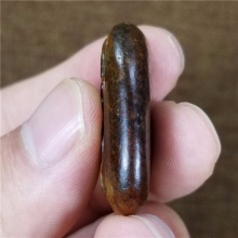 精品收藏细腻油润红黄沁籽料苏州名家王清作品必定成龙挂件13克