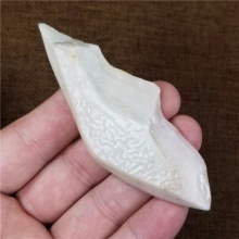 琪玉商城新疆早期地表纯天然戈壁羊脂白玉级泥石小玩料29克