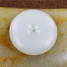 琪玉商城和田玉细腻油润白玉籽料平安扣挂件25.8克