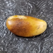 琪玉商城和田玉细腻油润鸡油黄沁手链籽料5.2克