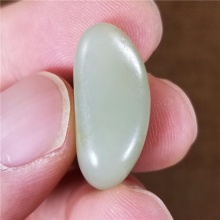 琪玉商城和田玉细腻油润完整好型金黄皮青白玉手链籽料5.6克