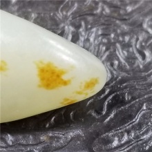 琪玉商城和田玉细腻油润完整好型金黄皮青白玉手链籽料5.6克