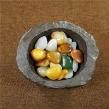 新疆大漠戈壁奇石纯天然珠宝盆685克
