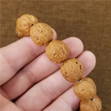 北京门头沟野生小核桃京八棱高端文玩手串18MM29克