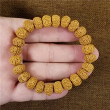 尼泊尔野生菩提子六辩小金刚高端文玩手串11X9MM14.5克