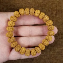 尼泊尔野生菩提子六辩小金刚高端文玩手串11X9MM14.5克