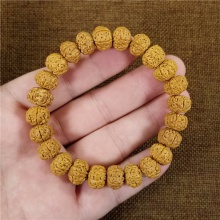 尼泊尔野生菩提子六辩小金刚高端文玩手串11X9MM14.5克