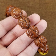 北京门头沟野生小核桃京八棱高端文玩手串18MM31.5克